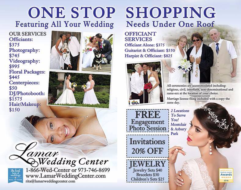 Lamar Wedding Center in Montclair, Asbury Park NJ