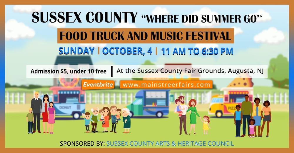 Sussex County ‘Where Did Summer Go’ Food Truck and Music Festival