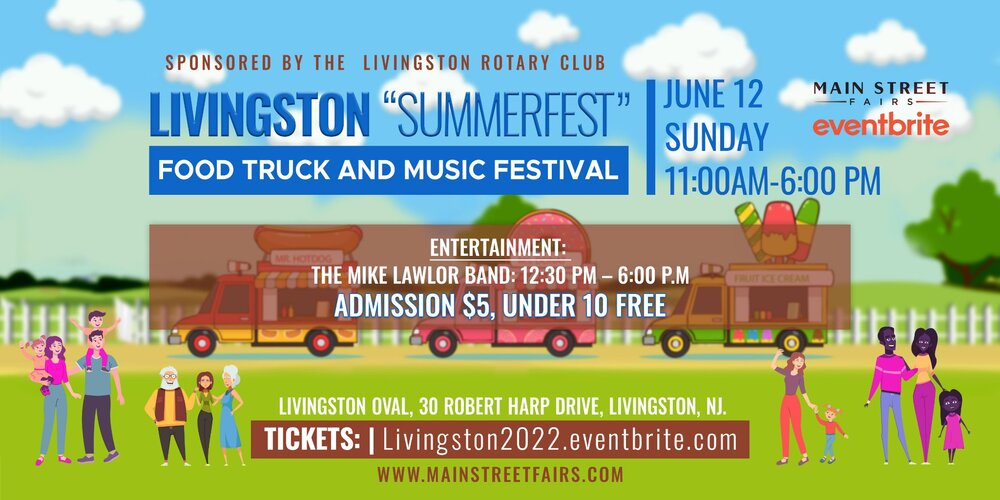 Main Street Fairs at Livingston Summerfest Food Truck and Music Festival