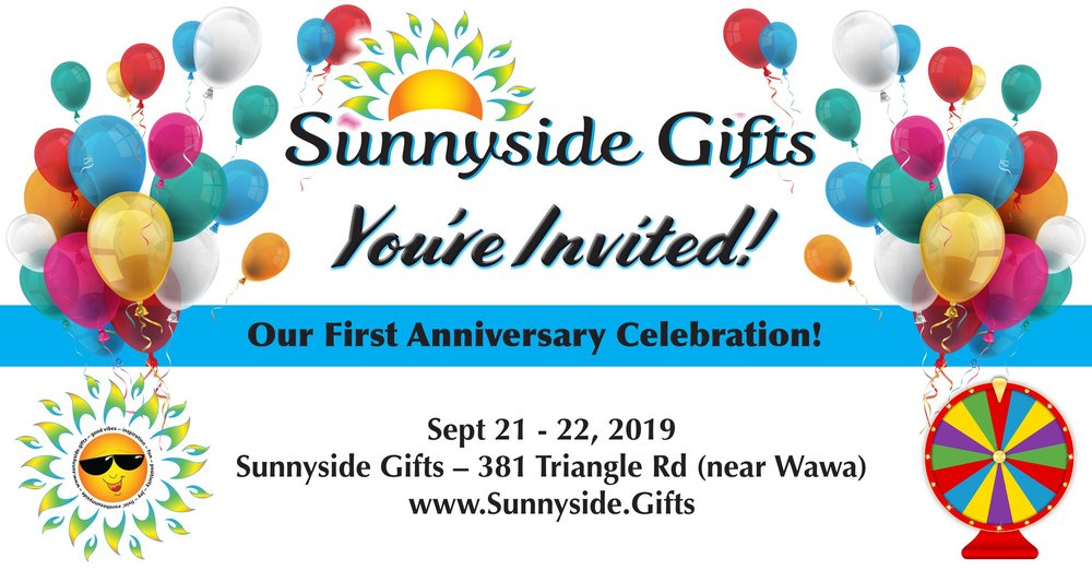 Sunnyside's Anniversary Celebration! Free gifts! Prize wheel! And More!